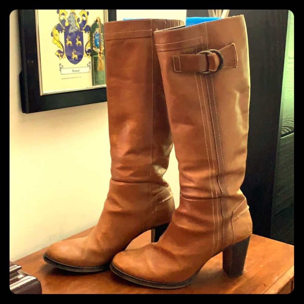 Tan boots